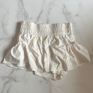 FP Movement by Free People Cream Smocked Skorts